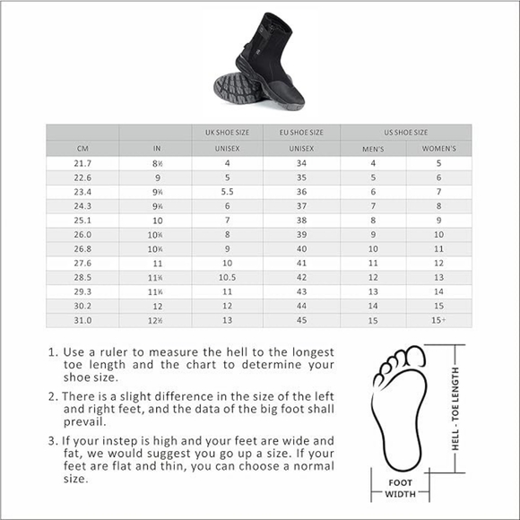 SARHLIO Neoprene Dive Boots - size 9 - Picture 7 of 8